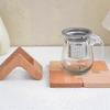 Wooden Puzzle Coffee Coaster Walnut Wood Heat Resistant Home Decor Stand Coaster