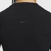 Nike Zenvy Breathable Quick-Dry Ribbed Short Sleeve Crop Top Women Tops Black HF2773-010
