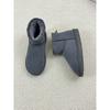 2027 Luxus-Look Damen Ultra-Mini Knöchel Schneestiefel Echtes Leder Dicksohlige Futter Warm Rutschfest Winter Booties