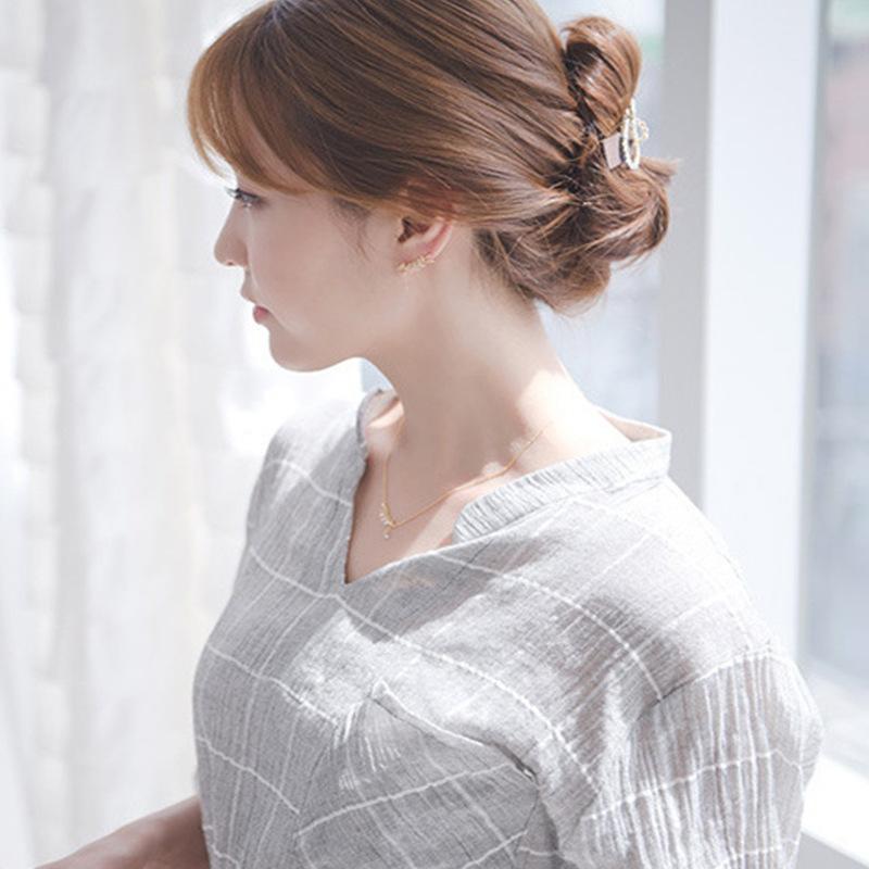 925 Sterling Silber Halskette Glückszahl 8 Wörter Koreanische Alle-Spiel Einfache Silber