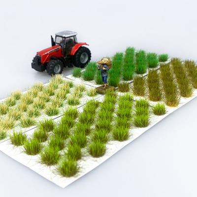 Modèle de Nid d'Herbe Saisonnière Table de Sable Scène de Bâtiment Simulation Gazon DIY Matériau Fait Main Touffe d'Herbe Matériau Fait Main