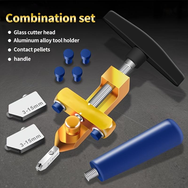 2-in-1 Glass Tile Cutter, All-in-one Glass Knife Brick Cutter, Tile Opener, Diamond Roller Glass Cutter, Sliding Glass Tile Cutter