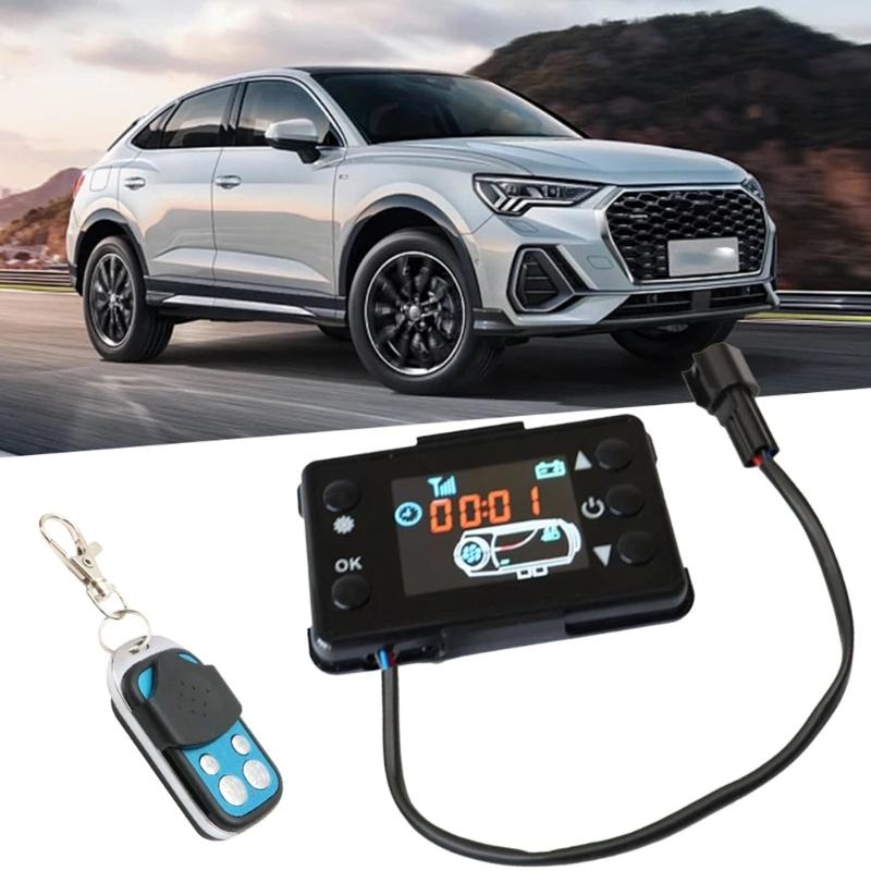 12V 24V Parking Heater Monitoring Switches Board with Switches Remote Parking Heater Accessories LCD Monitor Switches Board