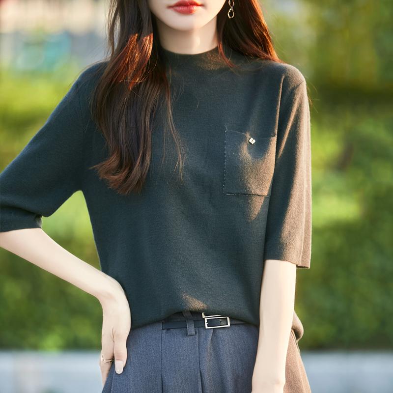 Women's Cashmere Vest Qinghe Cashmere 50% Wool 50% Silk Women's Autumn and Winter Cashmere Vest Soft and Warm