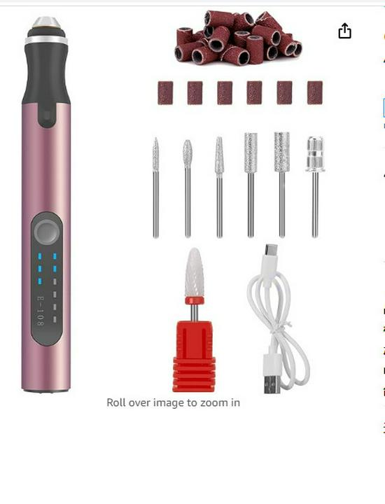 Rose Gold Mini Handheld Electric Engraving, Cutting, and Drilling Machine for Jade and Woodworking