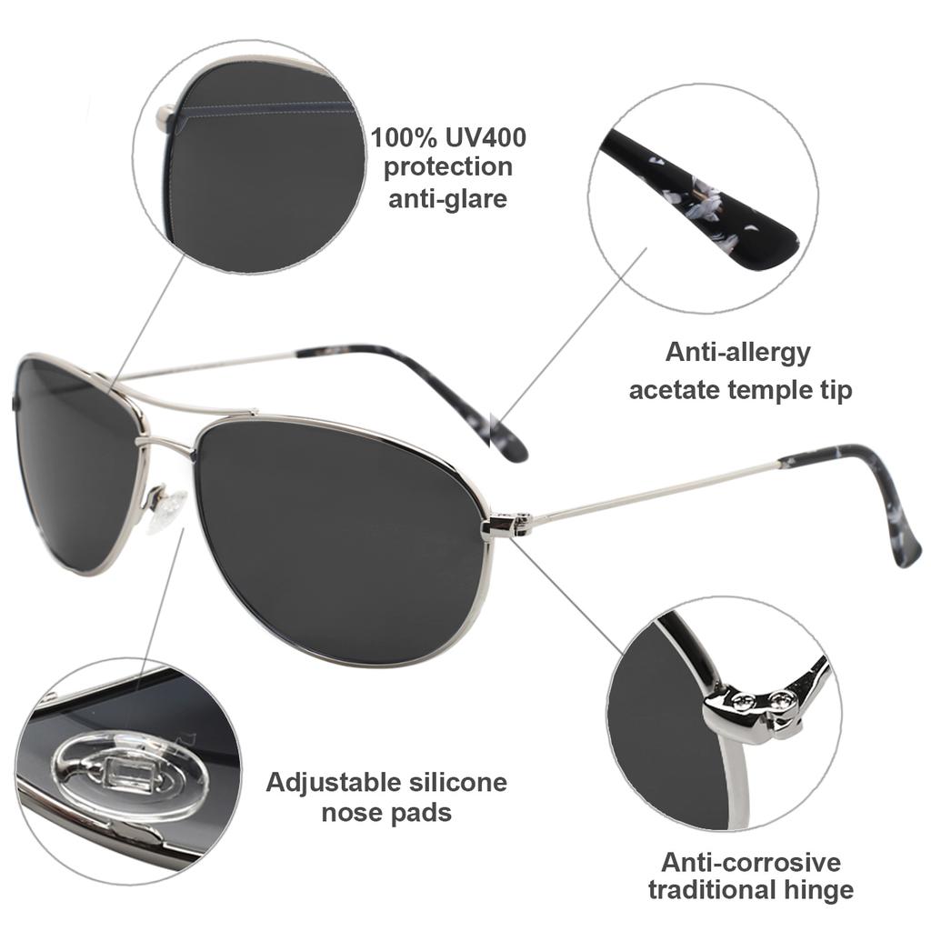 MAXJULI Baby Sea Aviator Sunglasses for Small to Medium Face 8017