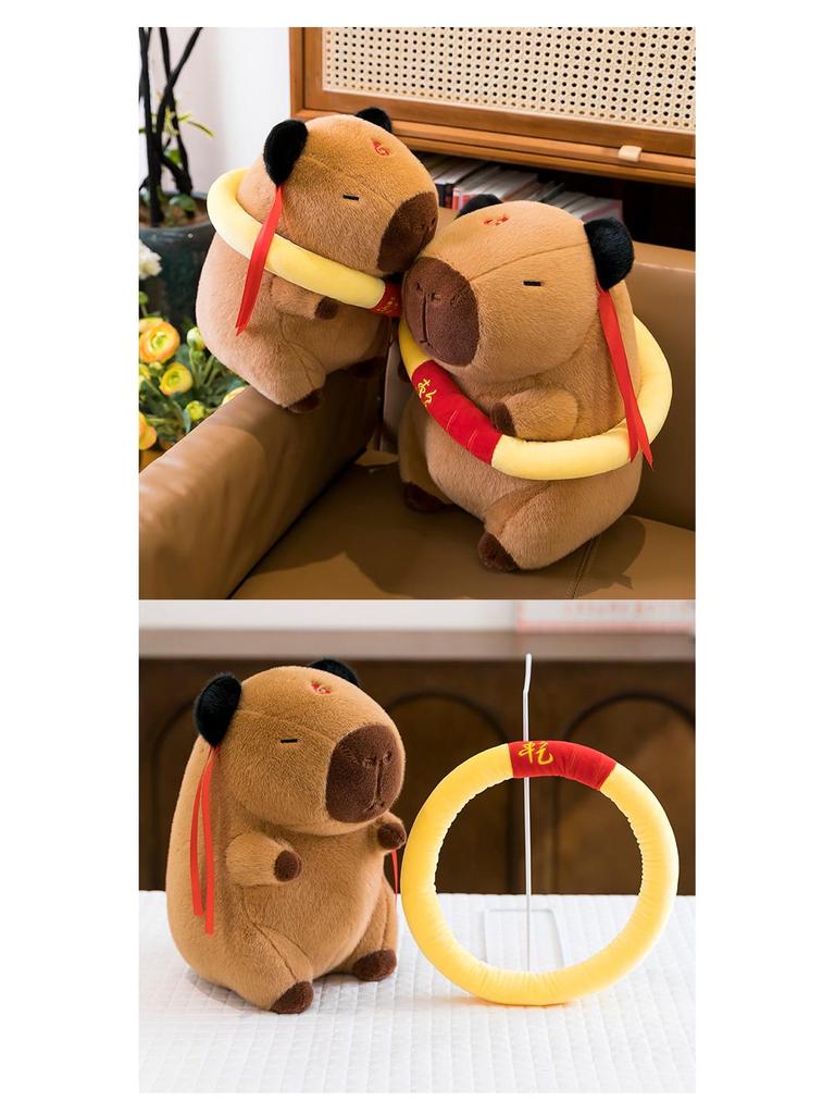 Nezha Capybara Cosplay Plush Toy - Cute and Soothing Gift for Babies