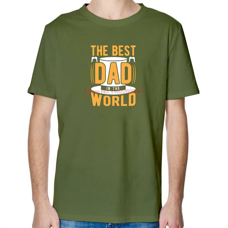The Best Dad In The World Fashion Printed TShirt Funny Fathers Day Tops  TShirt New Arrival Goods Cotton Short Sleeve TShirt