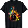 Acoustic Guitar Musicians and Acoustic Guitar Lovers T-Shirt Music Lovers Unisex Summer Soft Tops Graphic T Shirts Men Women