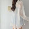 Women's Summer Cardigan – Ice Silk Sun Protection, Thin and Drapey Design Cover-up Top