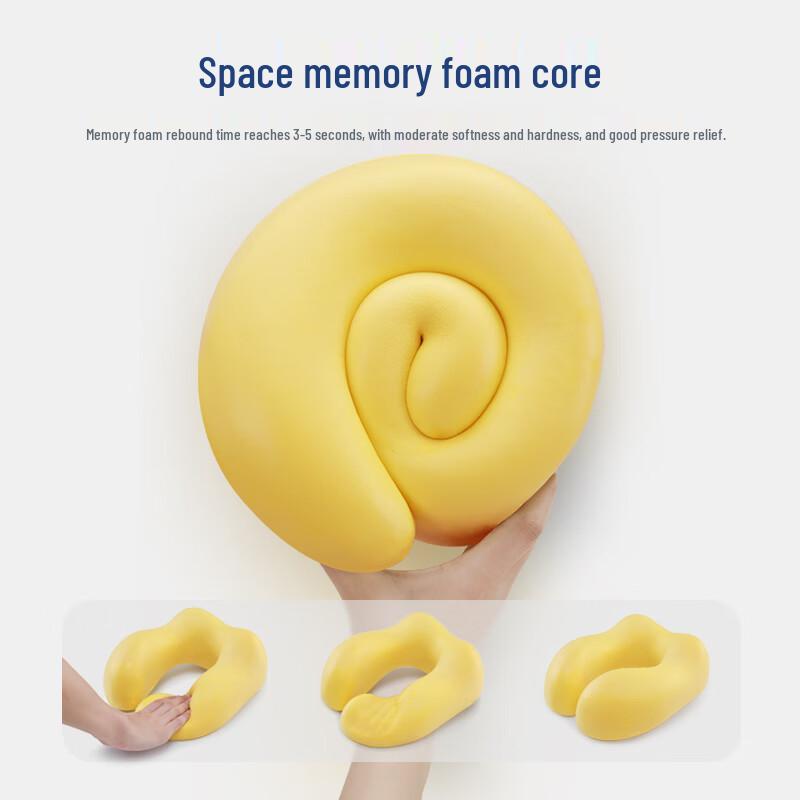 OEINGOEING Memory Foam Hump U-shaped Travel Neck Pillow