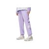Li Ning Sports Trend Series Solid Color Loose Fit Joggers Women Joggers Rose-Purple AYKT168-5