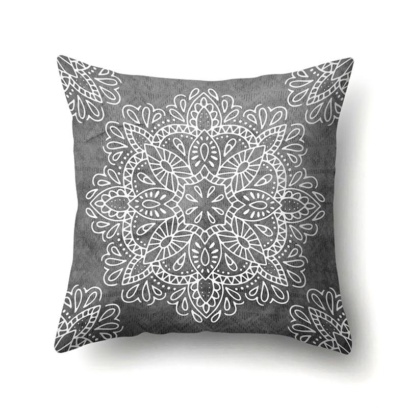 American Retro Ethnic Bohemian Polyester Pillow Case Car Decoration Home Printed Waist Rest Pillow Case