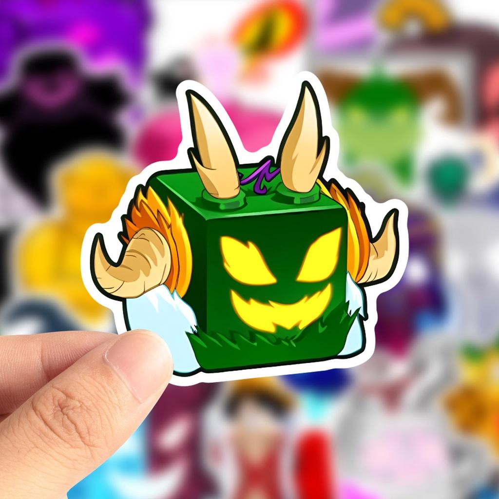 Set Vibrant și Durabil de Stickere Blox Fruits Pentru Decor Personalizat