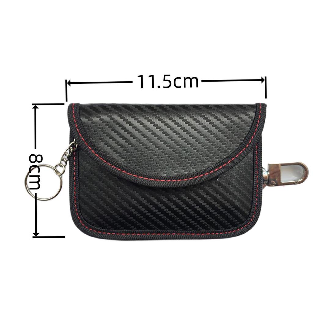 2024 Carbon Fiber Signal Shielding Anti-Theft Car Key Cover with RFID Protection