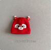 Embroidered Lion Woolen Baby Hat for Boys & Girls - 100-Day Birthday, Warm Ear Protection, Autumn/Winter Style