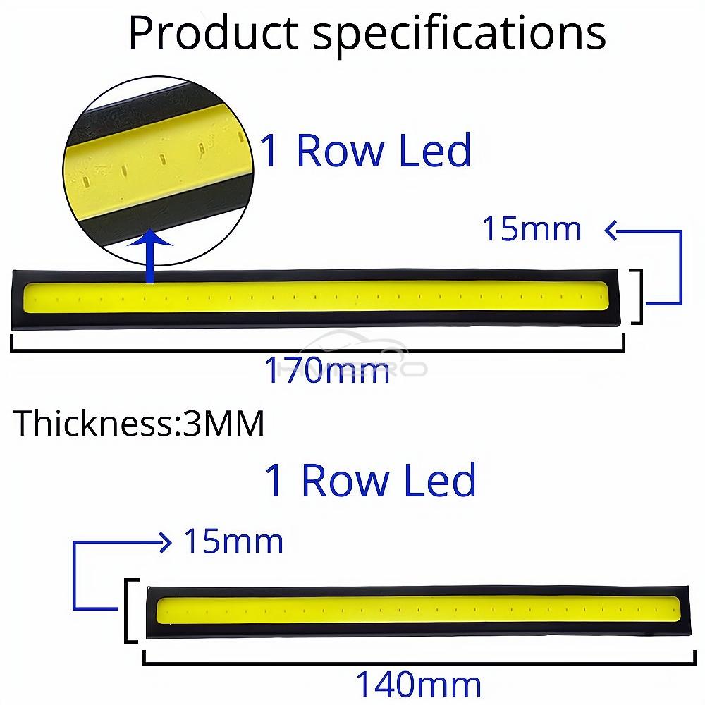1pcs Car 14cm COB Led Turn Signal Blue White Auto DRL LED Daytime Running Lights Fog Day Driving Bulb Reverse Trunk Dome Lamps