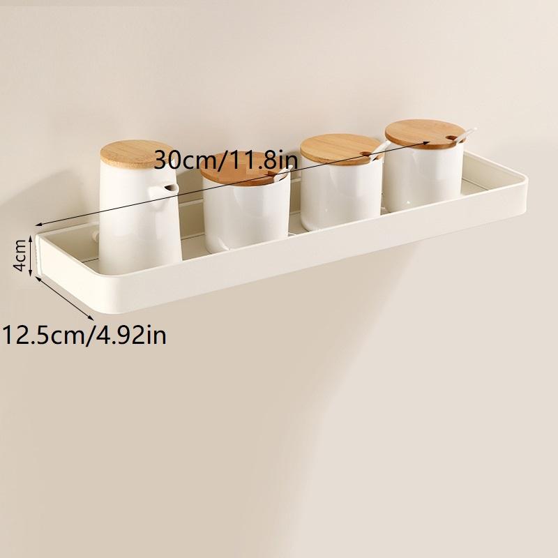 Bathroom Multifunctional Storage Rack, Space Aluminum Anti Rust Wall Mounted Storage Rack Single-Layer