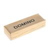 28-Piece Black Dominoes Set in Wooden Box: Ideal for Teaching and Family Game Nights!