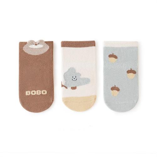 Lawadka 3Pairs/lot Toddler Baby Girls Boys Socks Cotton Print Newborn Socks for Girls Boys Soft Cute Children's Sock 0-5Years