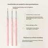 3pcs/set Nail Art Liner Brushes - Professional Thin Detail Fine Drawing Brushes for UV Gel Polish Painting & Nail Design Tools