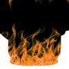 Paar Hoodie Bunt Flamme Kordelzug Frühling Herbst Digital Feuerdruck Taschen Sweatshirt