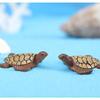 5pc Mini Sea Turtle Model Aquarium Ornaments Resin Figurines Miniatures Fish Tank Acessories Lifelike Terrarium Landscape Decoration