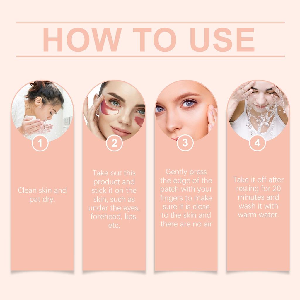 Eye Patches - 5 In 1 Under Eye Mask Hyaluronic & Collagen,Under Eye Face Mask,Dark Circles And Puffy Eyes, Undereye Bags,Beauty & Personal (1ml)
