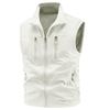 New Casual Vest Men's Loose Vest Outdoor Zipper Multi-pocket Jacket Spring and Autumn Vest Large Size Sports