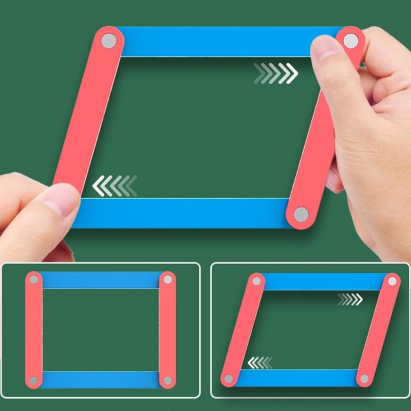 Educational Magnetic Demonstrator Building Set For Geometry Shape Construction And Interactive STEM Activities