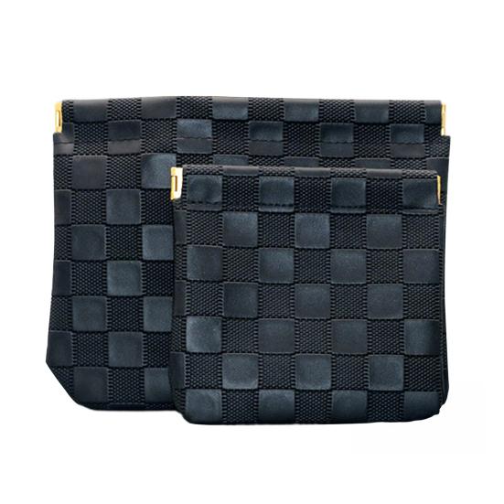 Yousheng Small Makeup Bag for Purse Waterproof Faux Leather Snap Closure Organizer Pouch Mini Travel Storage Pouch for Coin Cards Jewelry Lipstick