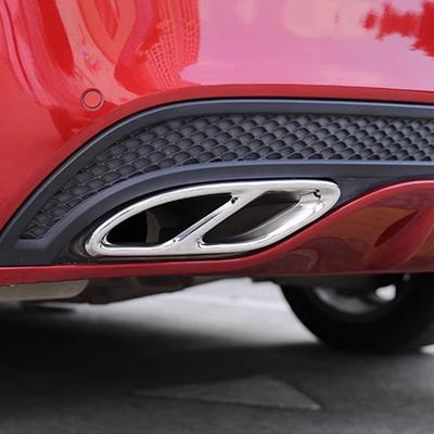 Dla Mercedes Benz Klasy A B C E GLA GLC GLE GLS CLS Stal Nierdzewna Pokrywa Końcówki Tłumika Wydechowego Samochodu Rama Końcówki Wydechu