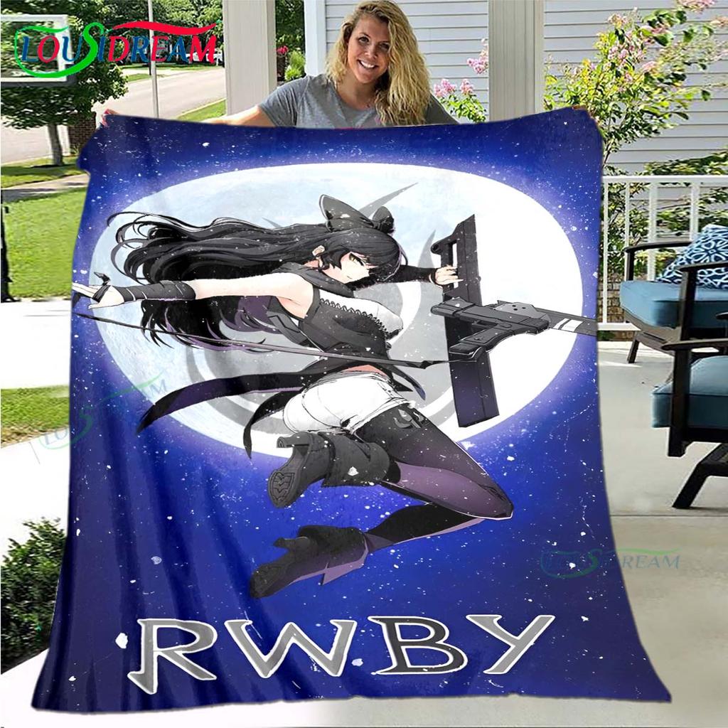 3D Fashion Cartoon R-RWBY Four Seasons Blanket Sofa Cover Travel Bed Plush Blanket Travel Office Break Blanket Gift