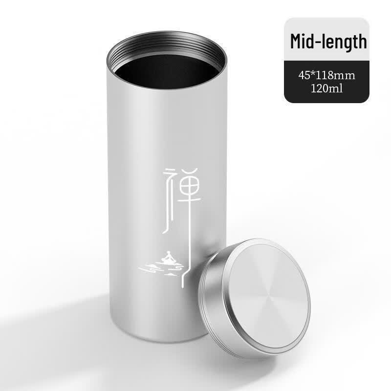 Mini Portable Sealed Aluminum Tea Caddy