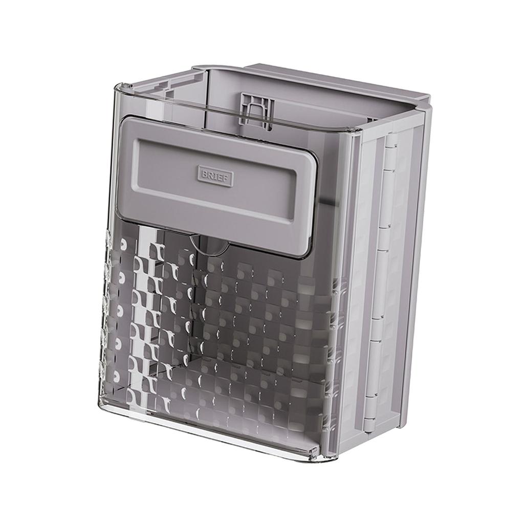 Hanging Kitchen Trash Can Transparent (without Lid) Cabinet Door Hanging Wastebasket for RV Camping Office Kitchen Bathroom