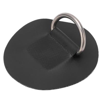 Stainless Steel D Ring Patch Single Layer PVC Patch D Ring Patch for Elastic Rope Canoe Rafting