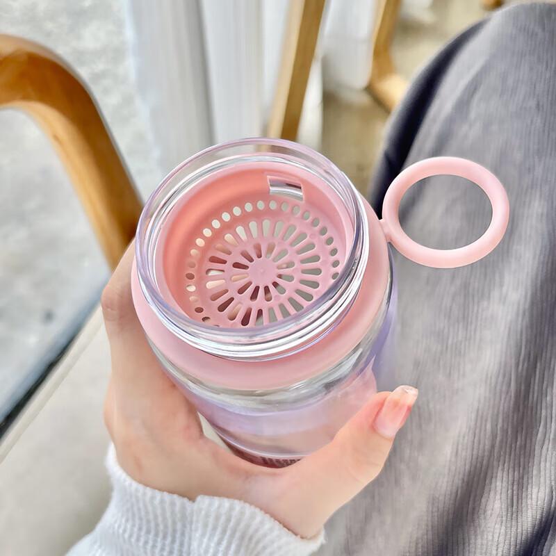 Jinmingli Portable Plastic Tea Cup with Infuser
