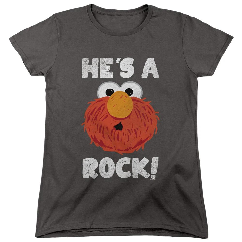 Sesame Street  He s A Rock  Women s T-Shirt S