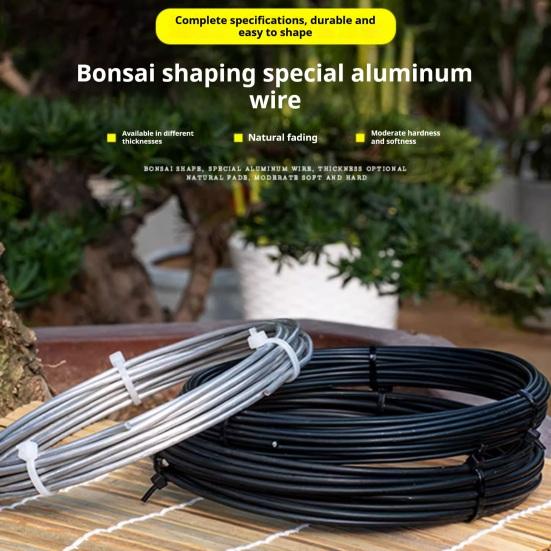 Bonsai Training Aluminum Wire 2.0mm Coated Aluminum Wire 16Ft/33Ft Bonsai Tree Wire for Fine Trunk And Branch Control