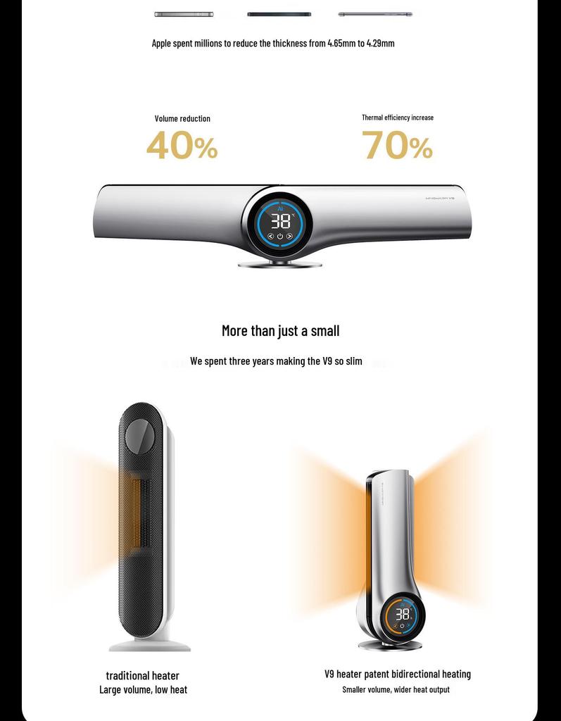 Graphene Folding Mobile Kickboard Heater for Rapid Floor and Bathroom Heating