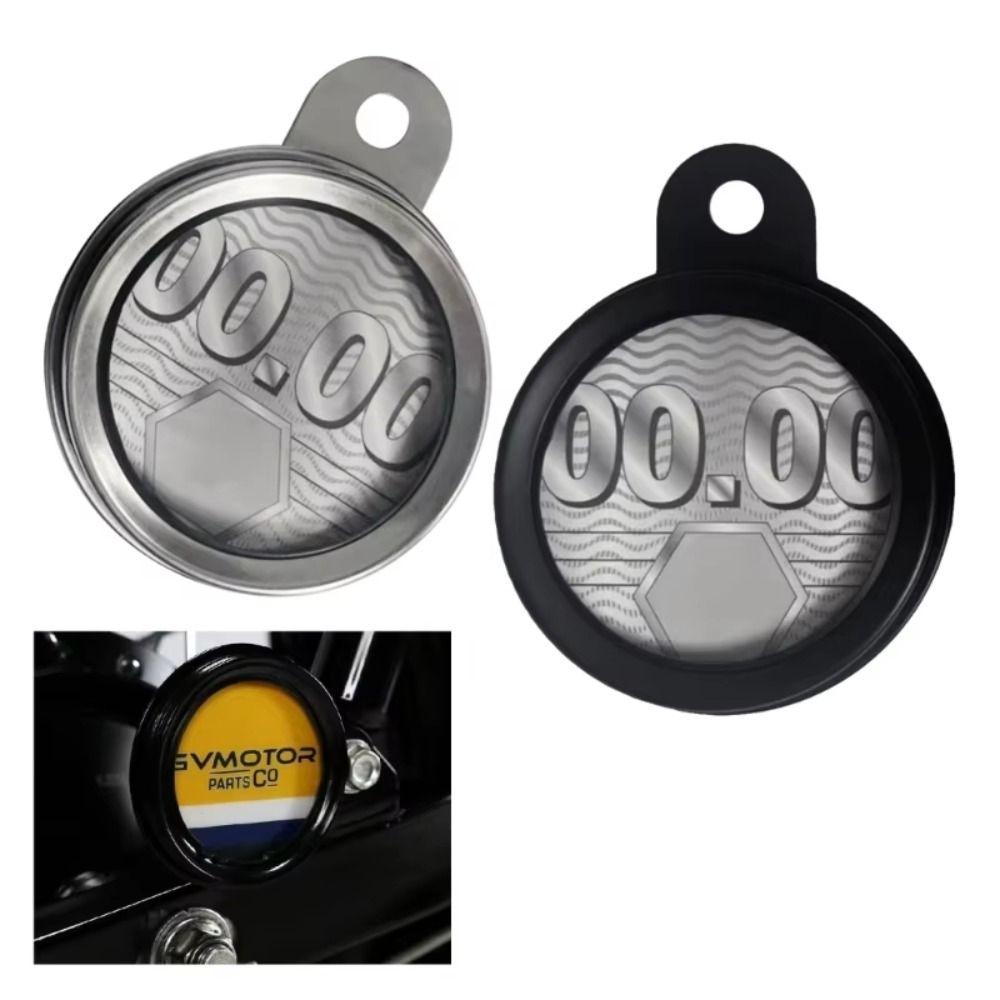 Stainless Steel Cycling Card Hanger Waterproof Seal Tax Disc Plate Holder Scooter Use