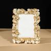 Sturdy Resin Jewelry Display Golden Photo Frame Earring Storage Tray Compact Shop Home Decors