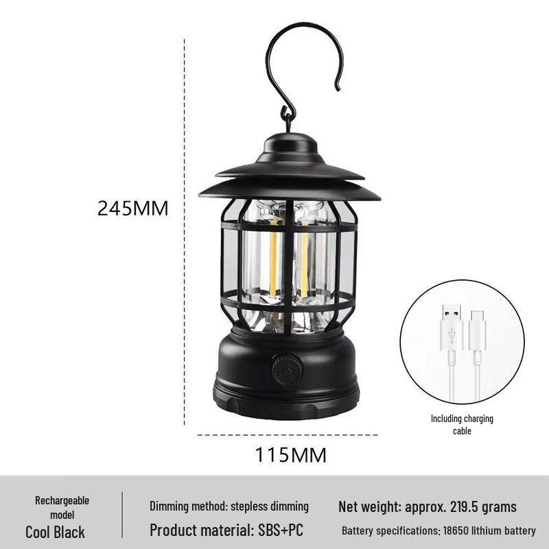 OIMG Vintage Camping Lantern