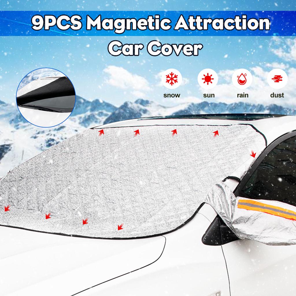 Buy Strong Car Snow Block Cover Cloth Snow Ice Shield Windshield Winter Front