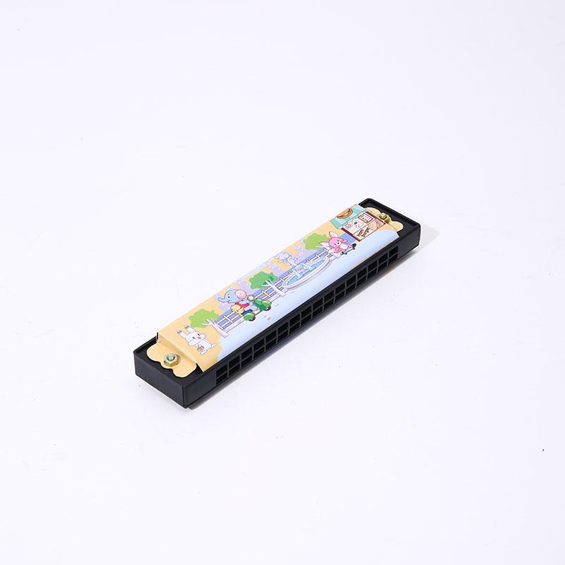 Tin Plate 16-Hole Children's Cartoon Harmonica - Early Education Musical Toy