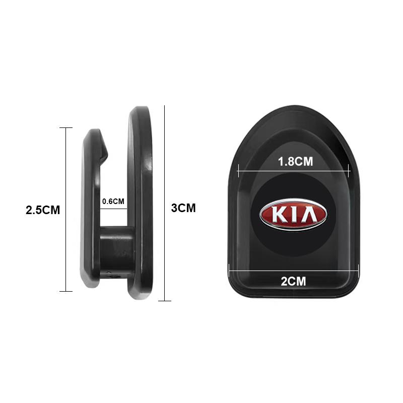Portable Car Mini Hooks Black Self Adhesive Invisible Hooks Interior Storage Holder Hook For Kia Rio Ceed Sportage Cerato Soul Sorento K2 K5 Flip