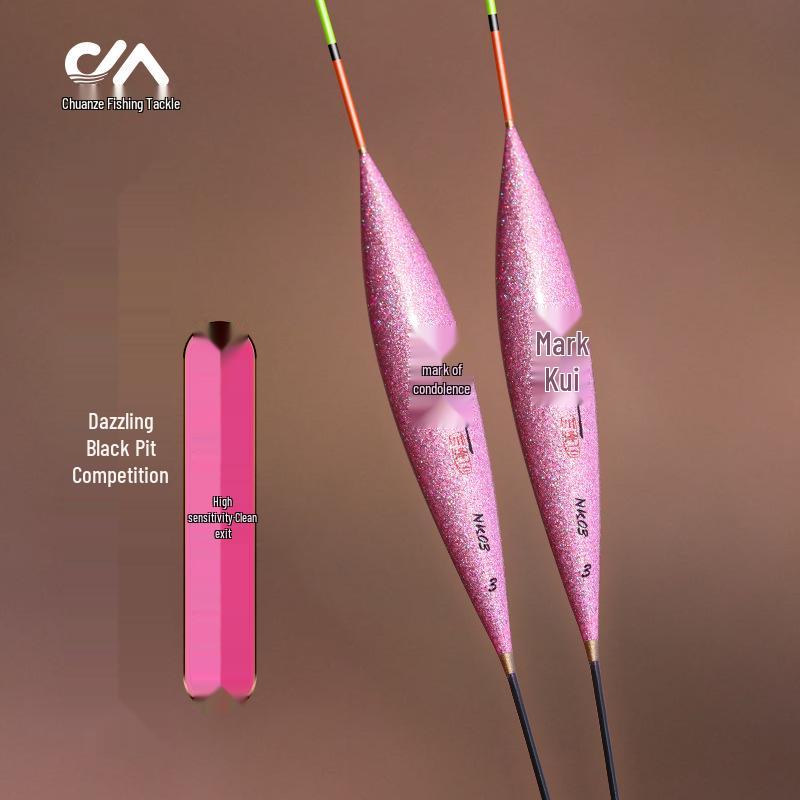 

Высокочувствительный черный поплавок для карася с постепенно утоньшающимся килем для соревнований по смешанному разведению Model 2