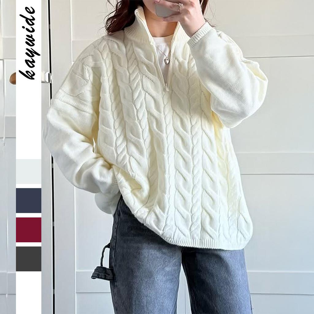 Casual Simple Solid Color Long-sleeved Sweater for Women 2025 Autumn and Winter Fashionable and Versatile