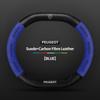 Suede Leather Car Steering Wheel Cover For Peugeot 3008 4008 5008 208 e208 2008 e2008 207 206 Carbon Fiber Non-slip Wheel Covers