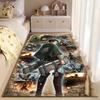 Anime Warrior Collage Carpet suitable as a non-slip mat for the living room or bedroom sofa